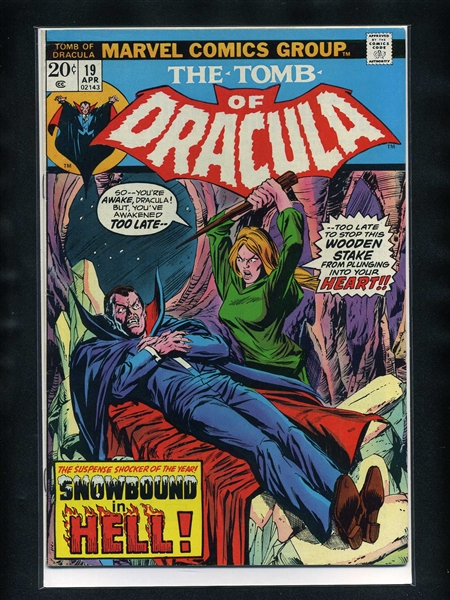 Tomb of Dracula #19 VF/NM 1974 Marvel Blade Comic Book